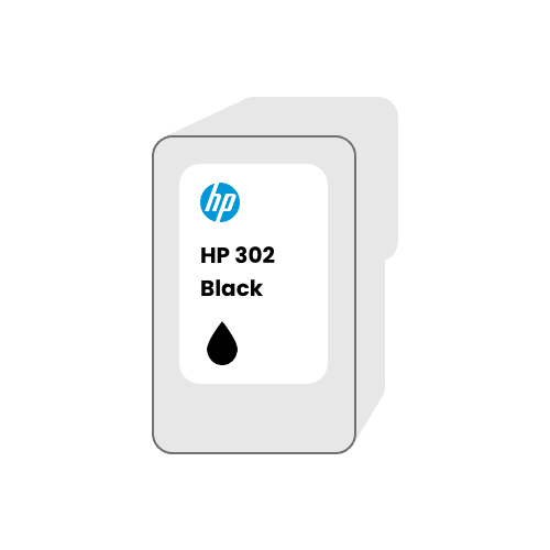 Cartucho de tinta negro HP 302 vacío