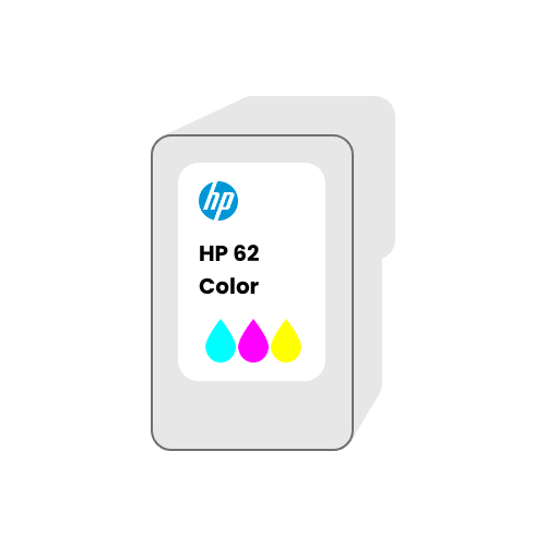 Cartucho de tinta HP 62 Color vacío